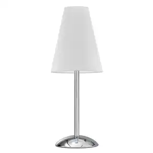 Tischleuchte Richard Bianco Weiß/Chrom max. 22 Watt, Weiß, Chromfarben