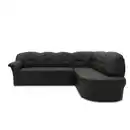 Bild 1 von Mid.you Ecksofa, Schwarz, Textil, Uni, 4-Sitzer, L-Form, 243x180 cm, Made in EU, FSC Mix, Schlafen auf Sitzhöhe, Rücken echt, Wohnzimmer, Sofas & Couches, Wohnlandschaften, Ecksofas
