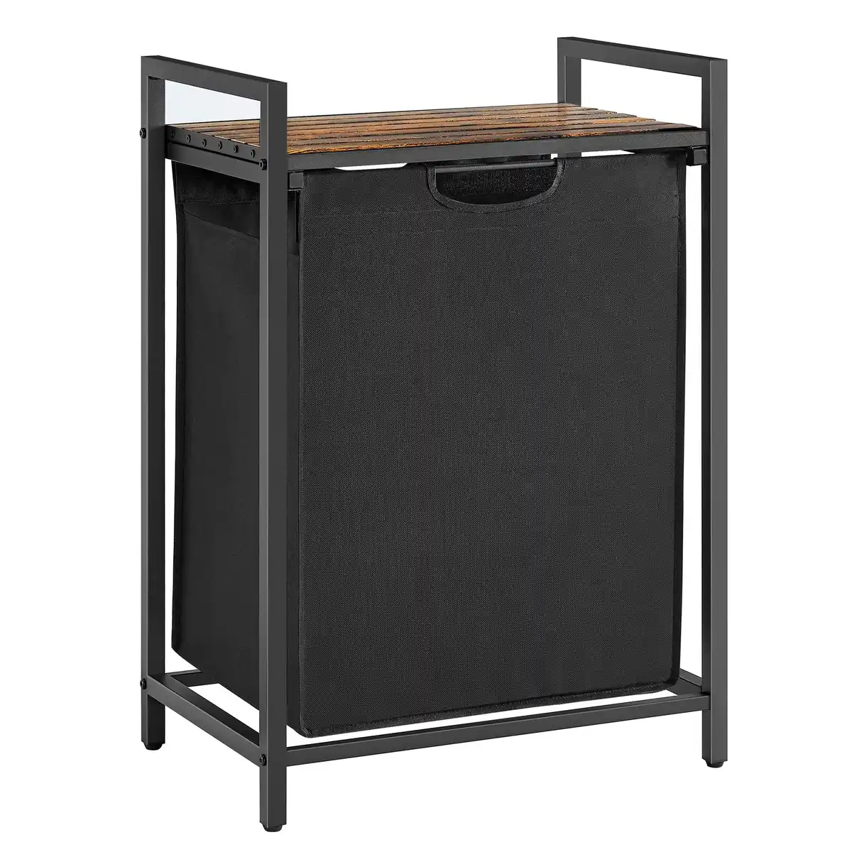 Bild 1 von Wäschekorb ca. 50x72x33 cm Schwarz, Braun, Schwarz