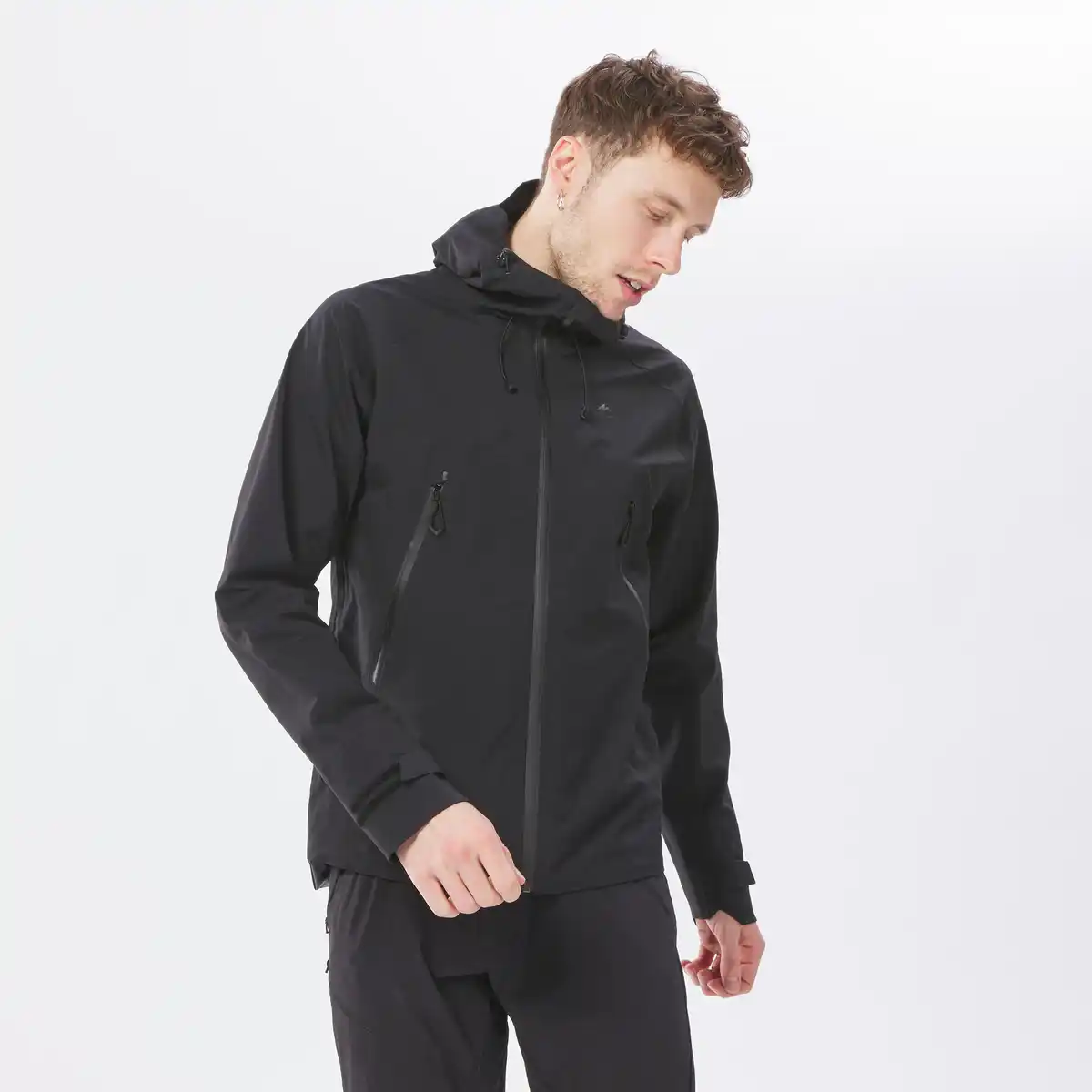 Bild 1 von QUECHUA Regenjacke Herren wasserdicht leicht - MH500 schwarz