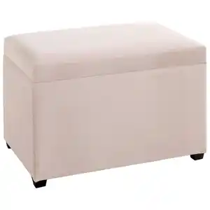 Truhenbank, Creme, Textil, 58x42x39 cm, Esszimmer, Bänke, Sitzbänke