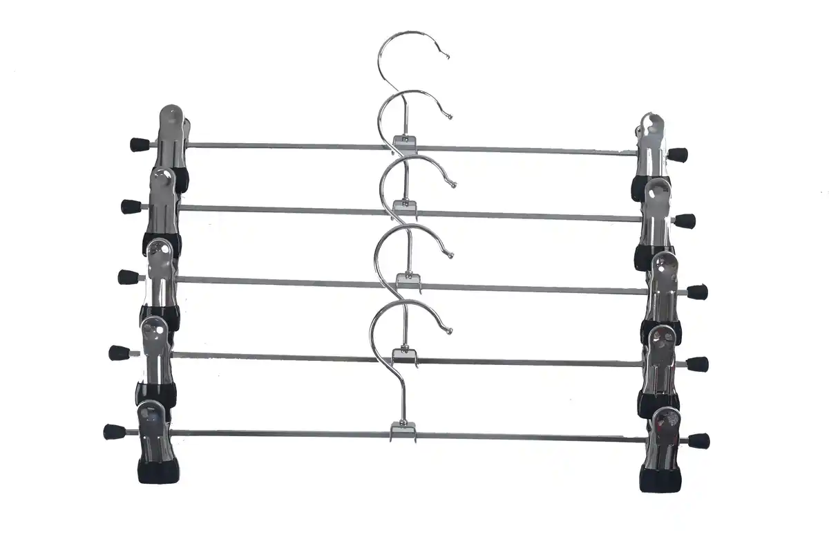 Bild 1 von Hosenbügel Tom Silberfarben, 5er Set, Silberfarben