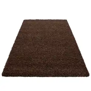 Ayyildiz  Hochflorteppich Life 1500, Braun, Textil, Uni, rechteckig, 100x200 cm, Oeko-Tex® Standard 100, für Fußbodenheizung geeignet, schmutzabweisend, Hausstauballergiker lichtunempfindlich, ant