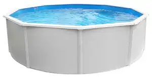 Schwimmbecken Steely Supreme Ø 360 cm, Weiß