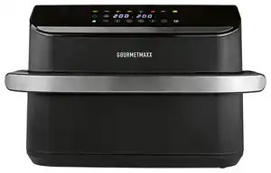 Heißluftfritteuse 19171 Schwarz/Silberfarben max.2400W, Schwarz, Silberfarben