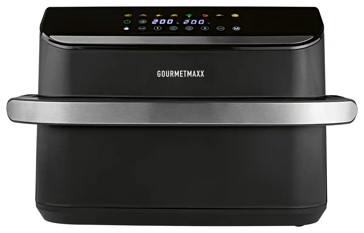 Bild 1 von Heißluftfritteuse 19171 Schwarz/Silberfarben max.2400W, Schwarz, Silberfarben