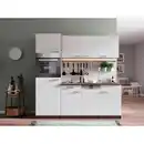 Bild 1 von Respekta Küchenblock Oliver, Weiß, Kunststoff, 1 Schublade(n),1 Schublade(n) Schubladen, seitenverkehrt montierbar, nur wie online abgebildet bestellbar, 205 cm, links aufbaubar, rechts aufbaubar,
