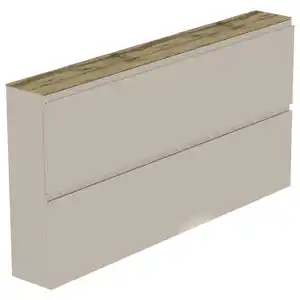 Moderano Schuhkipper Gardasee, Eiche, Sand, Holzwerkstoff, 160x81x22 cm, Beimöbel erhältlich, hängend, Garderobe, Schuhaufbewahrung, Schuhkipper