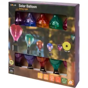 Solar Lichterkette mit Fesselballons