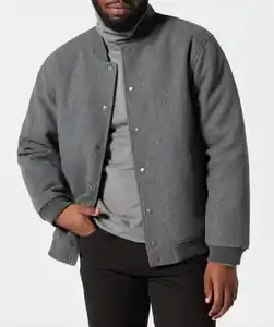 Jacke in Wolloptik, grau