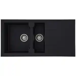 Respekta Spüle Alineo, Schwarz, Stein, 100x21x50 cm, Küchen, Küchenausstattung, Küchenspülen