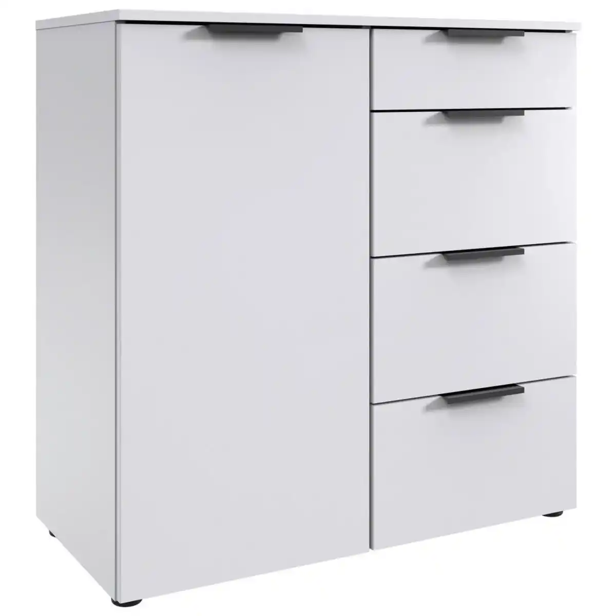 Bild 1 von Boxxx Kommode, Weiß, Holzwerkstoff, 2 Fächer, 4 Schublade(n) Schubladen, 81x92x41 cm, Wohnzimmer, Kommoden & Sideboards, Kommoden