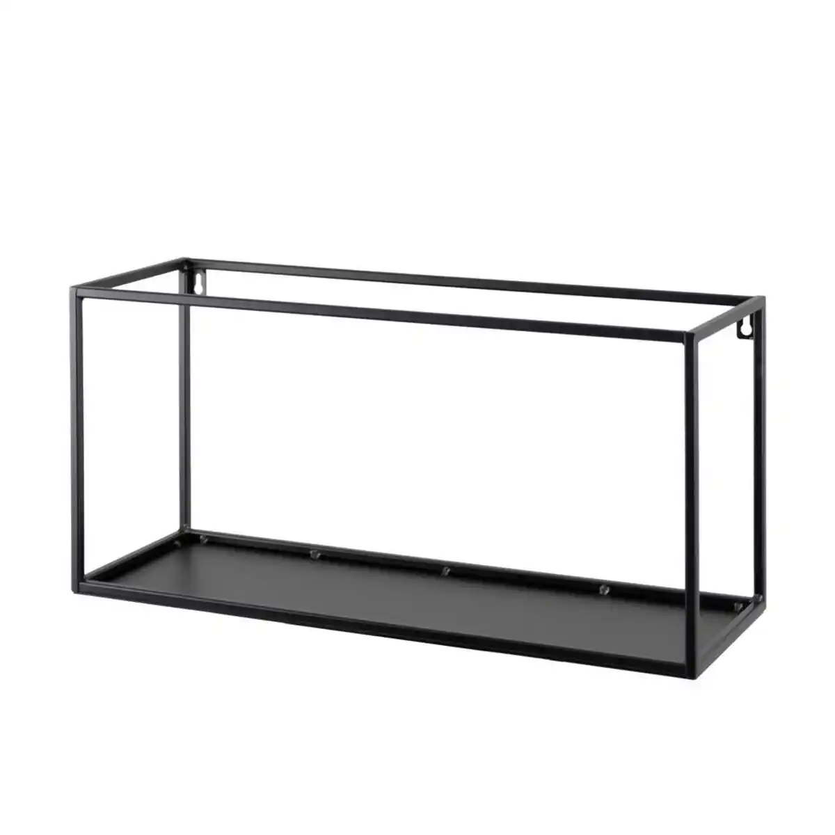 Bild 1 von Wandregal, Schwarz, Metall, 19x62x25 cm, Handmade in Europe, hängend, Küchen, Küchenmöbel, Küchenregale