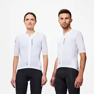 VAN RYSEL Rennrad Trikot unisex kurzarm Sommer "Racer 2" Weiß
