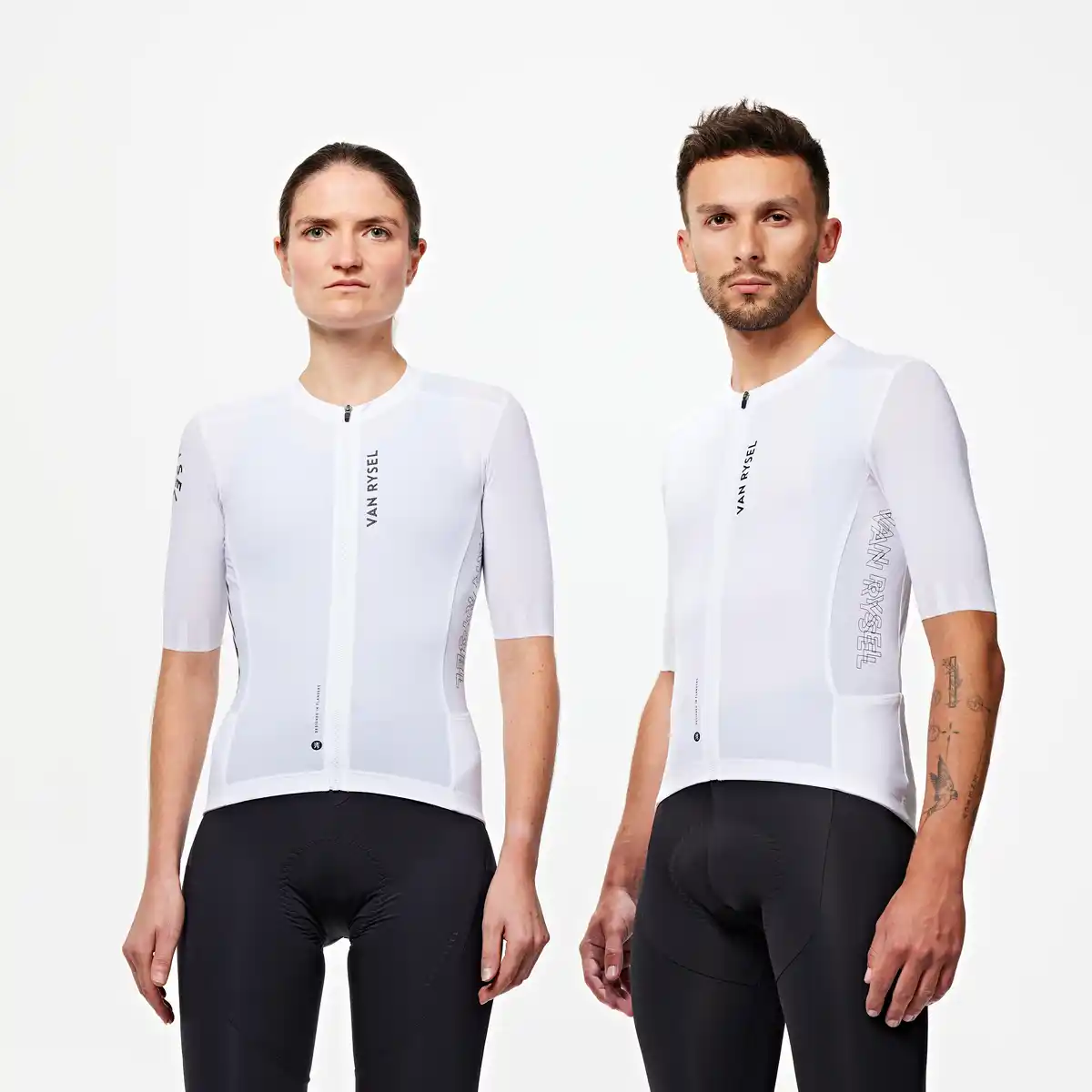 Bild 1 von VAN RYSEL Rennrad Trikot unisex kurzarm Sommer "Racer 2" Weiß