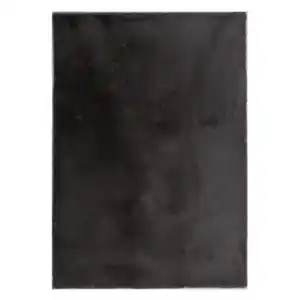 Novel Fellteppich Olympos, Anthrazit, Textil, Uni, rechteckig, 120x160 cm, Teppiche & Böden, Teppiche, Fellteppiche