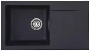 Einbauspüle Denver ca. 78x17x43,5 cm Schwarz, Schwarz