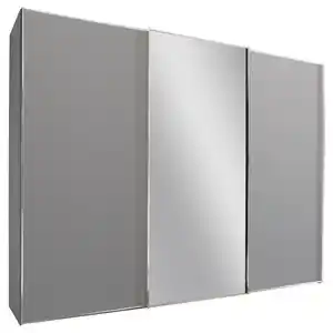 Moderano Schwebetürenschrank Sinfonie Plus, Hellgrau, Metall, 6 Fächer, 249x240x68 cm, Goldenes M, BQ - Bündnis für Qualität, Made in Germany, Schlafzimmer, Kleiderschränke, Schwebetürenschrä