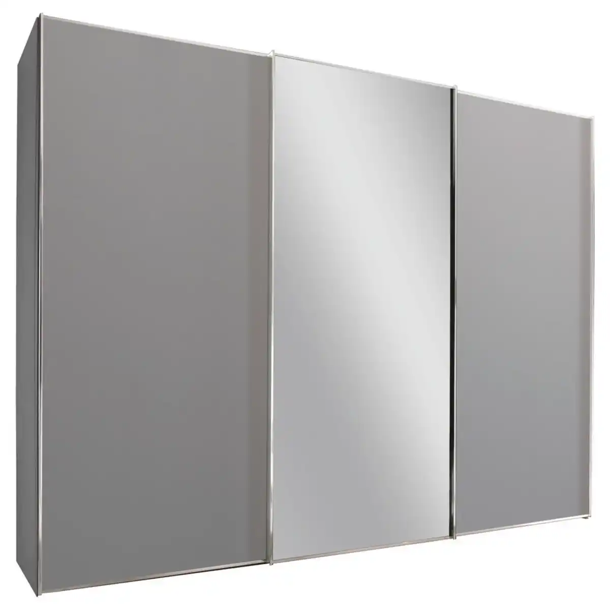 Bild 1 von Moderano Schwebetürenschrank Sinfonie Plus, Hellgrau, Metall, 6 Fächer, 249x240x68 cm, Goldenes M, BQ - Bündnis für Qualität, Made in Germany, Schlafzimmer, Kleiderschränke, Schwebetürenschrä