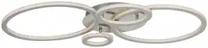 LED-Deckenleuchte Klause Silber-/Nickelfarben max. 70 W Deckenlampe, Silberfarben, Nickelfarben
