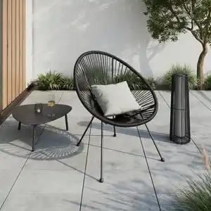 Garten-Relaxsessel Uno 1 Schwarz, Schwarz