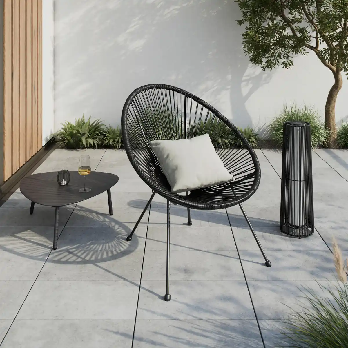 Bild 1 von Garten-Relaxsessel Uno 1 Schwarz, Schwarz