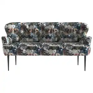 Cantus Sofa, Blau, Rosa, Beige, Textil, Rose, 3-Sitzer, 193x97x87 cm, Made in EU, Rücken echt, Wohnzimmer, Sofas & Couches, Sofas