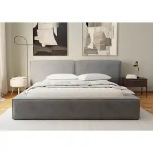 Boxxx Polsterbett, Anthrazit, Holz, Metall, Birke, 140x200 cm, gepolstertes Kopfteil, in verschiedenen Größen erhältlich, Schlafzimmer, Betten, Polsterbetten