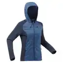 Bild 1 von QUECHUA Sweatjacke mit Kapuze Damen Wandern - NH500 Hybrid bleu