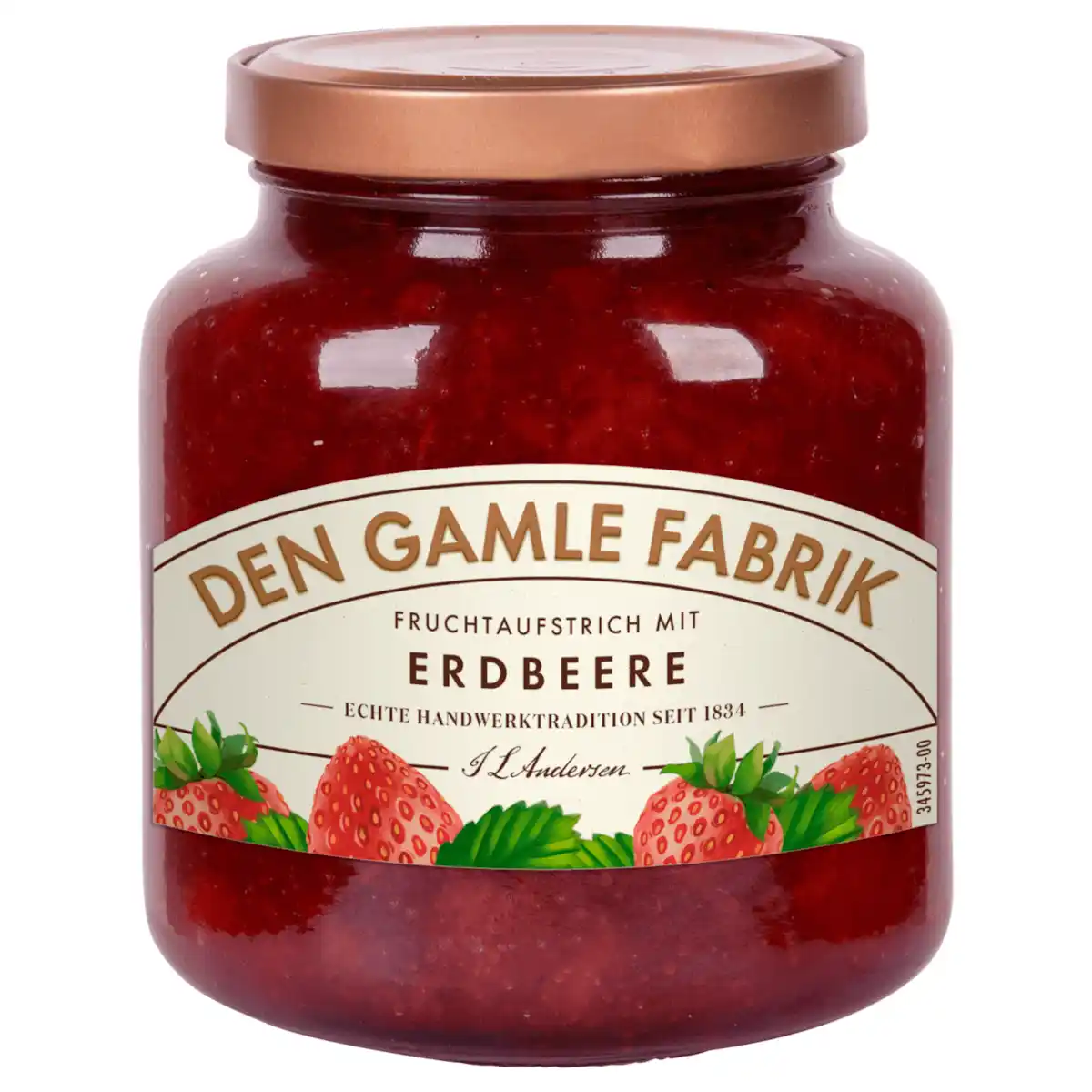 Bild 1 von Den Gamle Fabrik Fruchtaufstrich Erdbeere 380g