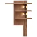 Bild 1 von Livetastic Wandpaneel, Schwarz, Wildeiche, Holz, Holzwerkstoff, Wildeiche, furniert, massiv, 122x174x24 cm, Wohnzimmer, Wohnwände, Hängeelemente