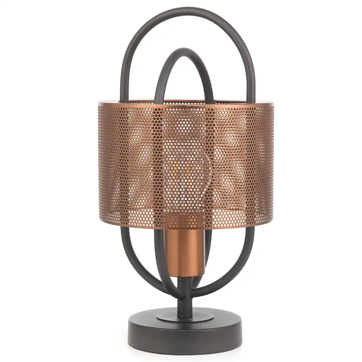 Bild 1 von Nachttischleuchte Quokka Schwarz/Kupfer max. 22 Watt, Schwarz, Kupferfarben