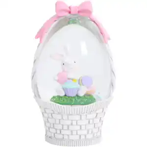 Oster-Schneekugel mit LEDs