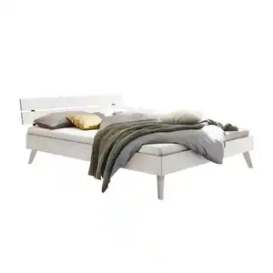 Hasena Bett, Weiß, 100x200 cm, Über- und Sondergrößen erhältlich, in verschiedenen Holzarten Größen erhältlich, Schlafzimmer, Betten, Einzelbetten