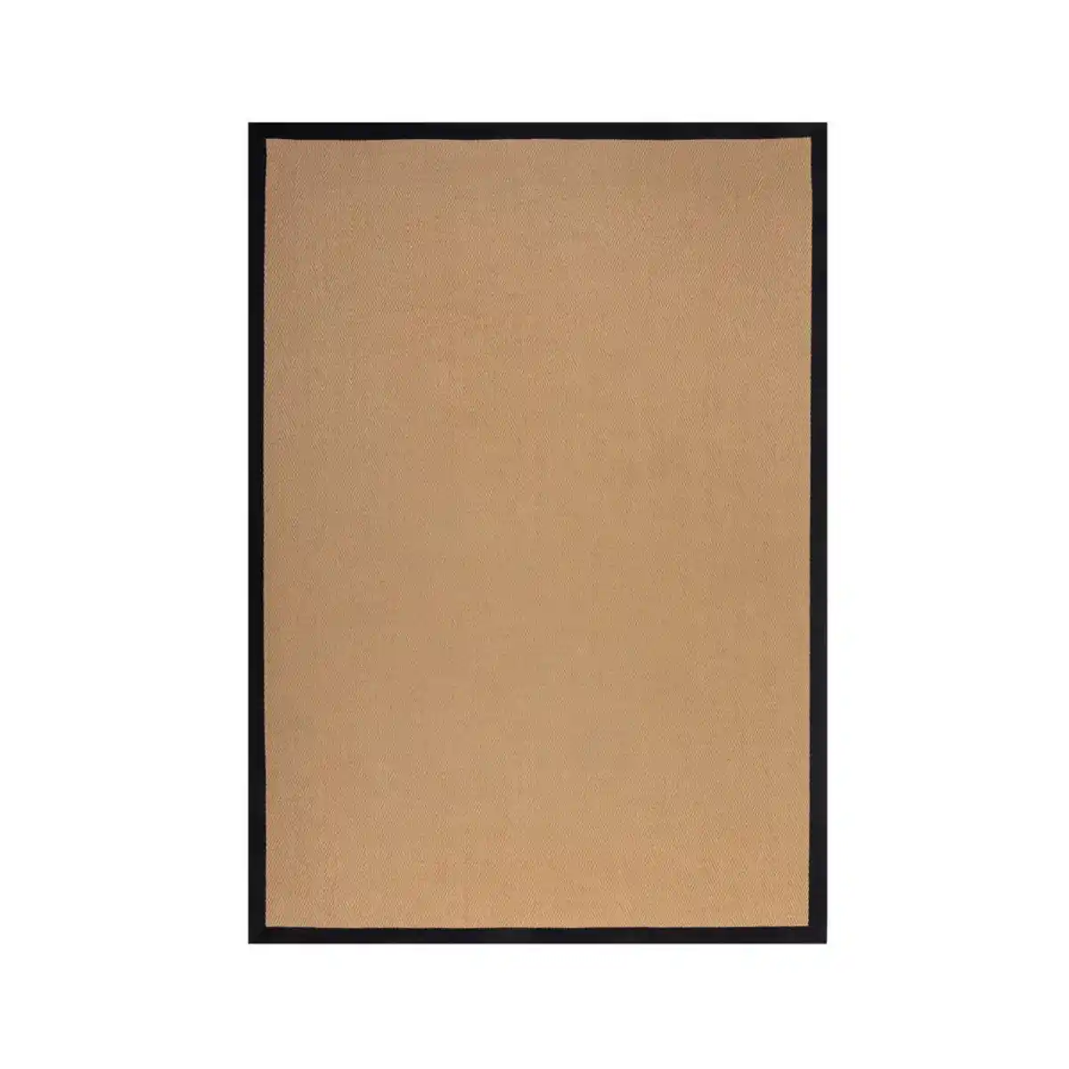 Bild 1 von Xora Flachwebeteppich Herringbone Border, Schwarz, Textil, Bordüre, rechteckig, 200x290 cm, Reach, AZO-frei, Handmade in India, für Fußbodenheizung geeignet, pflegeleicht, Teppiche & Böden, Teppi