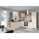 Bild 1 von Xora Eckküche, Eiche, Magnolie, Metall, 2 Schublade(n) Schubladen, L-Form, 285x245 cm, Made in Germany, vormontierter Korpus, Küchen, Eckküchen, Eckküchen ohne Geräte