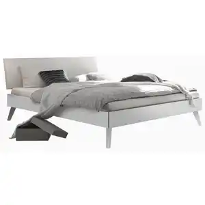 Hasena Bett, Weiß, 90x200 cm, Über- und Sondergrößen erhältlich, in verschiedenen Holzarten Größen erhältlich, Schlafzimmer, Betten, Einzelbetten