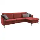 Bild 1 von Livetastic Ecksofa, Rot, Textil, 4-Sitzer, Ottomane rechts, L-Form, 233x179 cm, Made in EU, Hocker erhältlich, motorische Relaxfunktion, Armteil links, rechts, Wohnzimmer, Sofas & Couches, Wohnlands