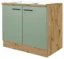 Bild 1 von Spülmaschinenschrank Cara ca. 100x85x57 cm Grün/Eiche, Eiche Artisan, Schilfgrün
