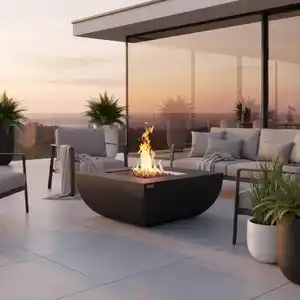 Feuerstelle Aurora Schwarz, Schwarz