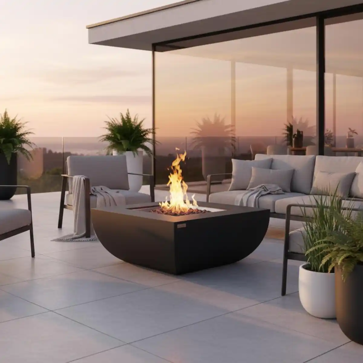 Bild 1 von Feuerstelle Aurora Schwarz, Schwarz