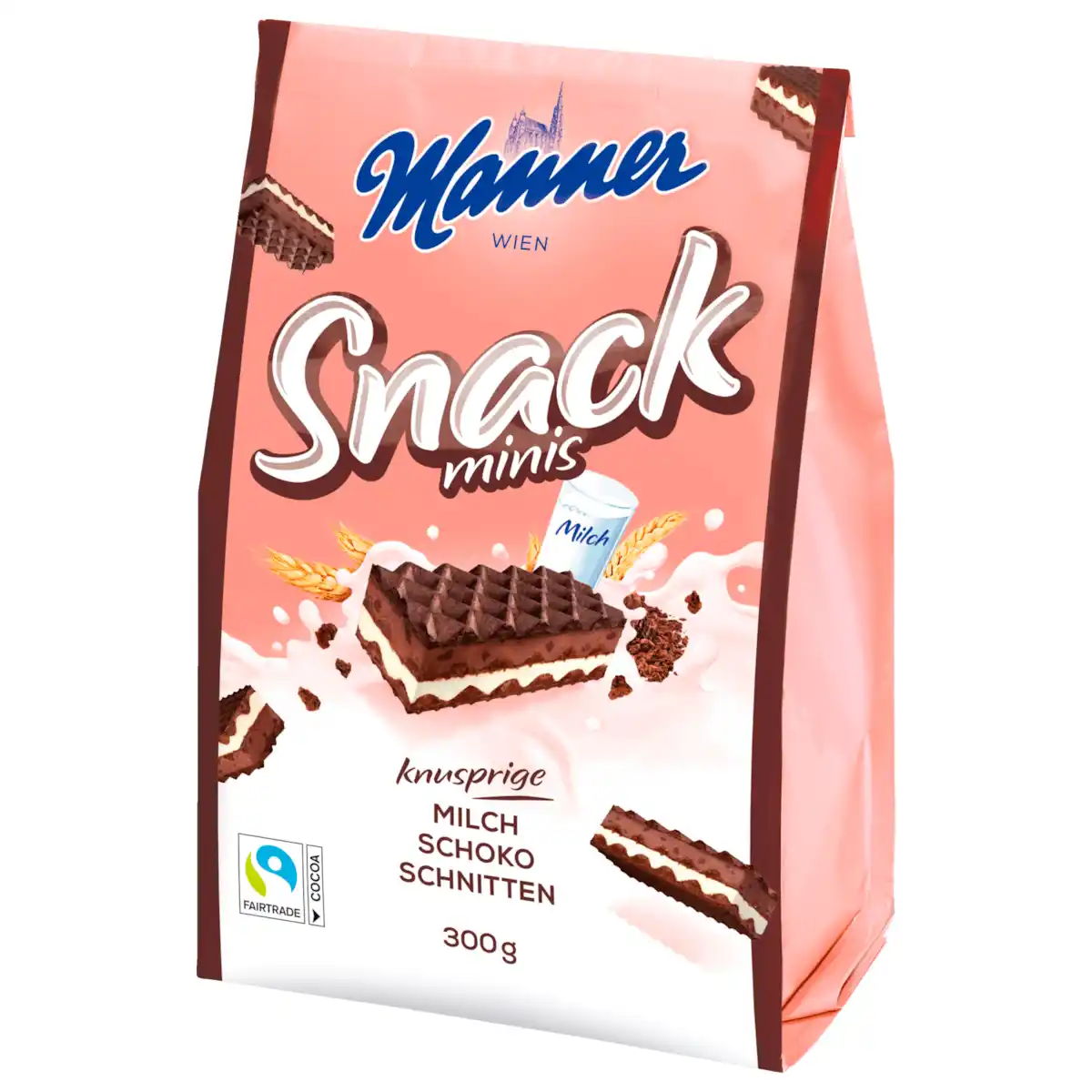 Bild 1 von Manner Snack Minis Milch Schoko Schnitten 300g