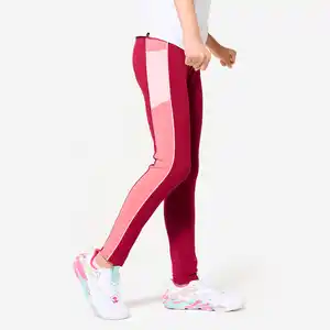 DOMYOS Leggings hoher Taillenbund Tasche - S500 rosa