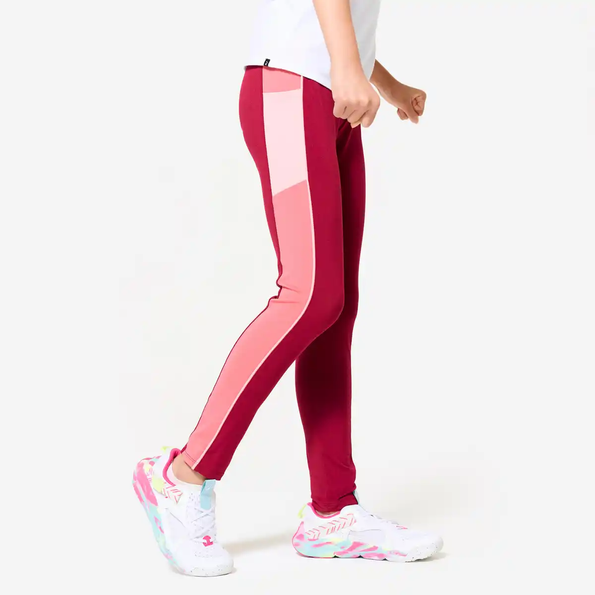 Bild 1 von DOMYOS Leggings hoher Taillenbund Tasche - S500 rosa