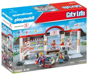PLAYMOBIL CITY LIFE Kaufland-Supermarkt 71384, 351-teilig
