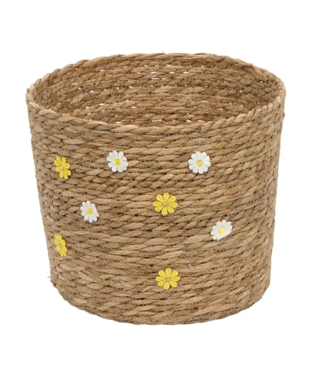 Bild 1 von Seegraskorb mit Blumen, naturfarben