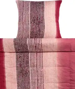 Seersucker-Bettwäsche, lila bedruckt