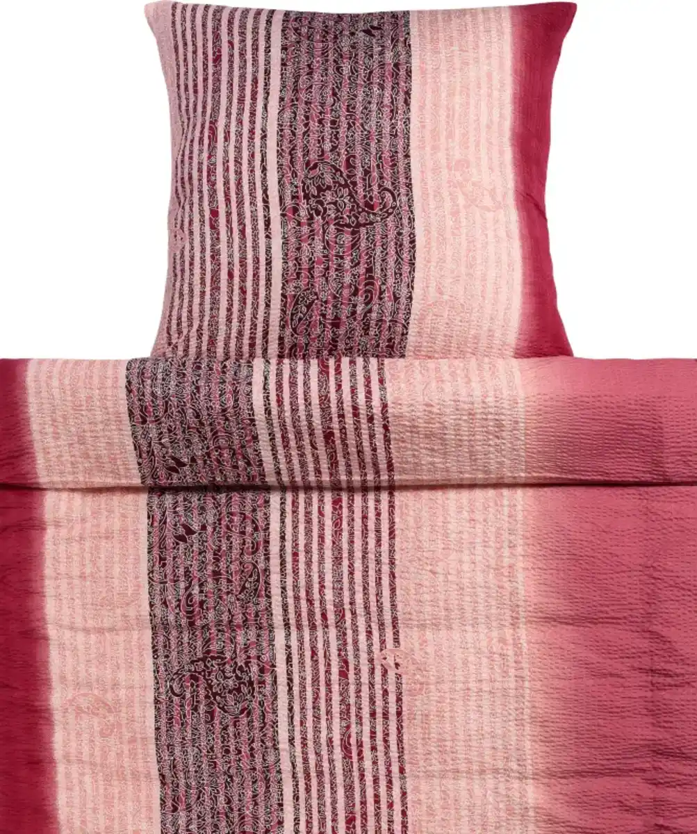 Bild 1 von Seersucker-Bettwäsche, lila bedruckt