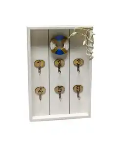 Schlüsselkasten im maritimen Design, weiß