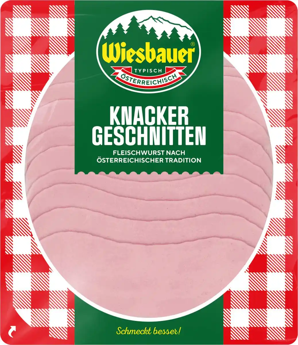 Bild 1 von WIESBAUER Knacker geschnitten, 100-g-Packg.